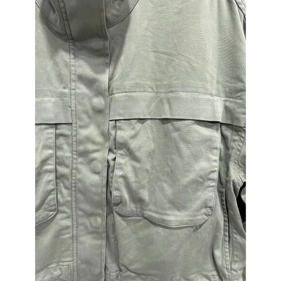 CASLON Green Crop Utility Jacket SMALL - Picture 4 of 10